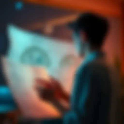 A person looking at astrological charts, reflecting on their Venus sign and relationship patterns.