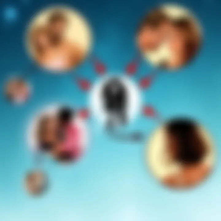A graphic showcasing various Venus signs with arrows pointing to images of couples, some perceived as unattractive, highlighting the debate around partner choice.