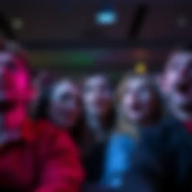 Viewer reactions to Disclosure Day trailer A group of people watching the Disclosure Day trailer, some looking surprised or anxious, capturing their raw emotional responses.