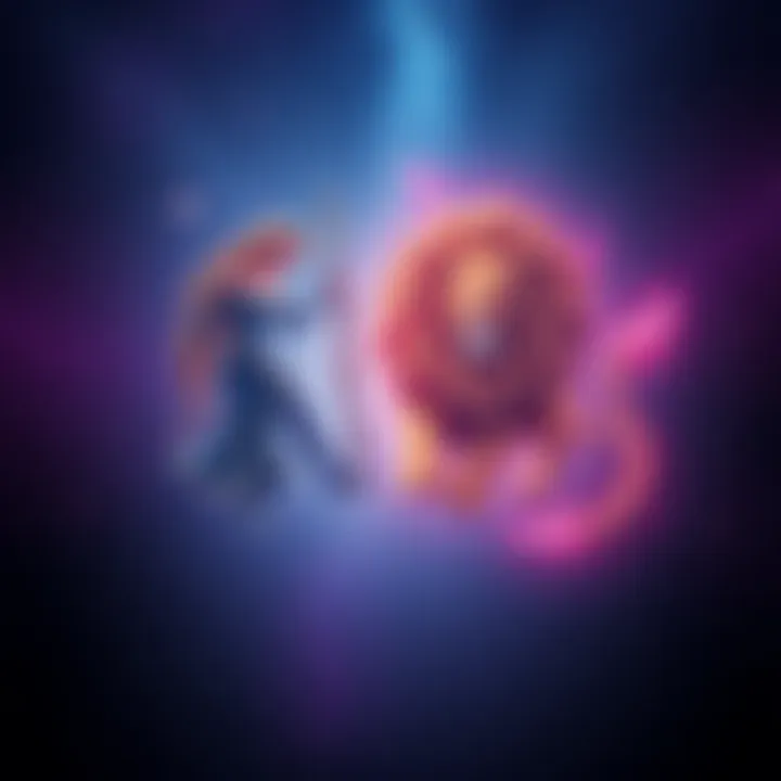 Illustration showing Virgo and Leo zodiac symbols side by side, with a backdrop of stars