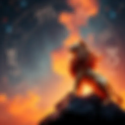 A visual representation of the Virgo and Leo zodiac signs, showing their symbols with celestial elements in the background, illustrating the confusion of ascendant signs.