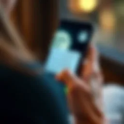 A person texting on a smartphone with a clear, concise message on the screen, reflecting Virgo's straightforward communication style.