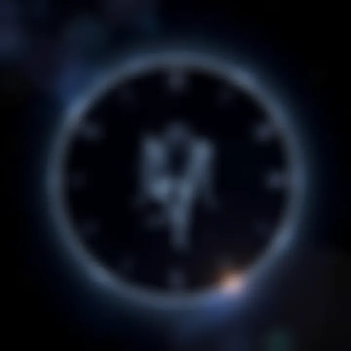 A Virgo zodiac symbol surrounded by a darkened moon and stars, representing the effects of the eclipse and Saturn retrograde in Pisces.