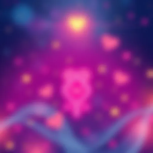 Illustration of the Virgo zodiac sign with stars and hearts, symbolizing romantic compatibility.