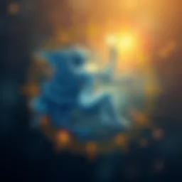 A representation of the Virgo zodiac sign with stars and celestial elements, highlighting Virgo traits in astrology.