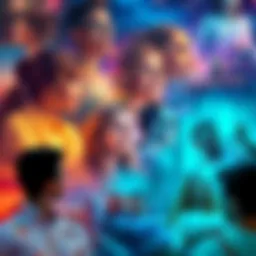 A collage of vivid dream-like scenarios showing diverse people experiencing life from different perspectives