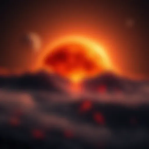 A vibrant view of Jupiter's moon Io showcasing its active volcanoes and colorful surface features.