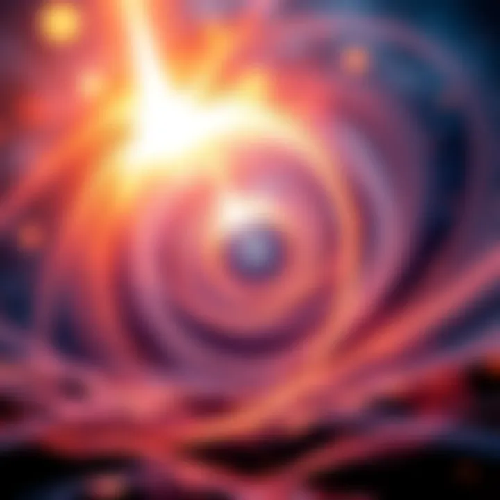 An abstract representation of a vortex symbolizing the portal to parallel timelines and high vibrational frequency for manifestation