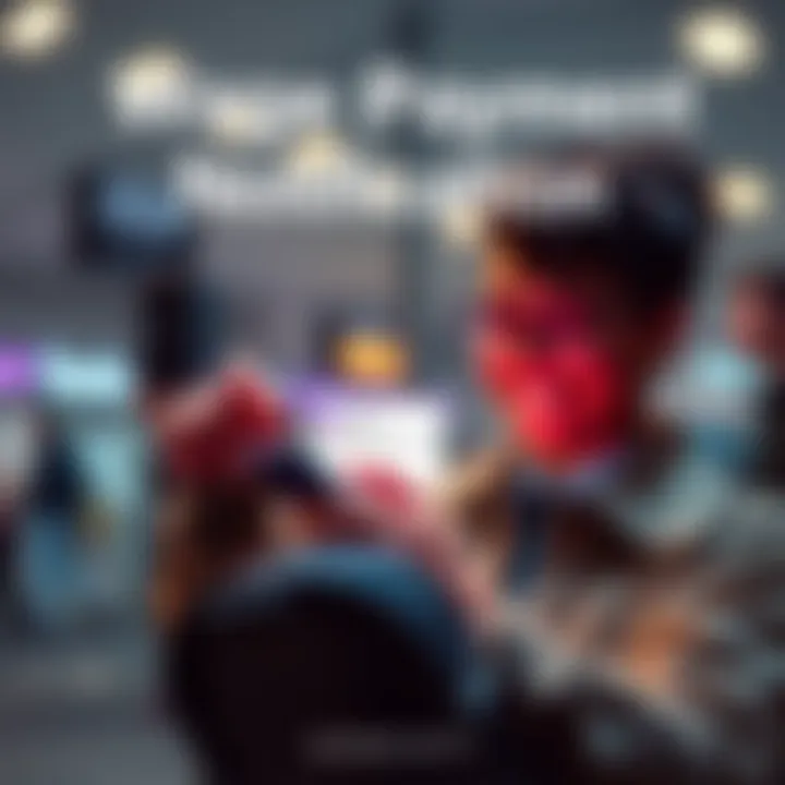 A person checking their bank account on a phone, looking pleased as a notification for wage payment appears on the screen