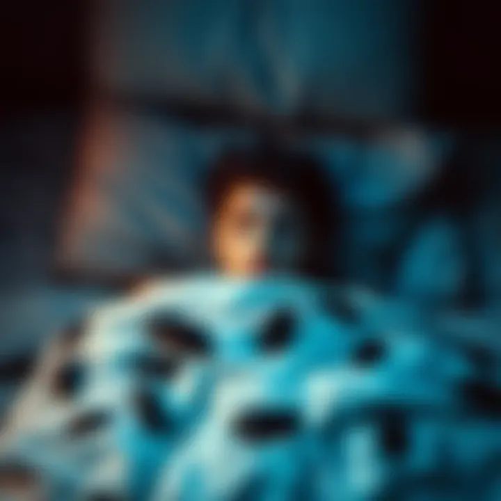 Waking Up to Dead Cockroaches A person looking startled in bed surrounded by dead cockroaches, showing confusion between dream and reality.