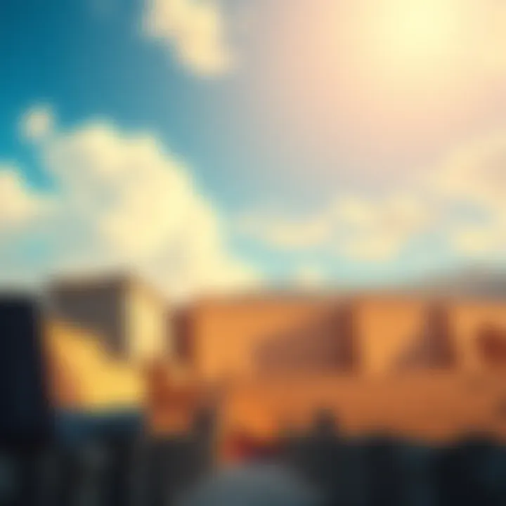 An illustration of the ancient Walls of Jericho standing tall, symbolizing barriers and inner struggles, with a bright sky above.