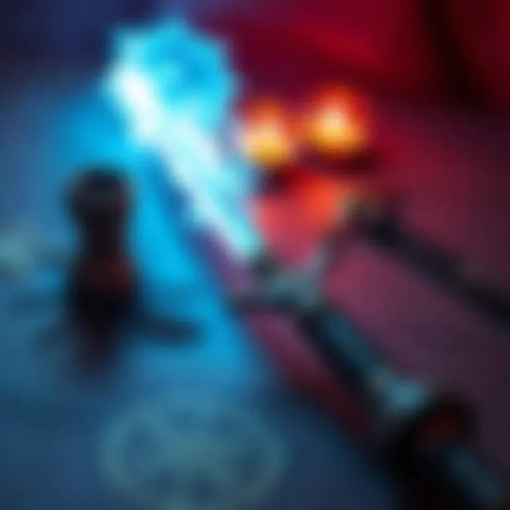 A magical wand alongside a dagger and ritual symbols, representing different methods of performing rituals in the magical community.