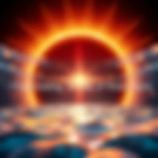 A vibrant water sun effect with light reflecting off water, creating sparkling patterns