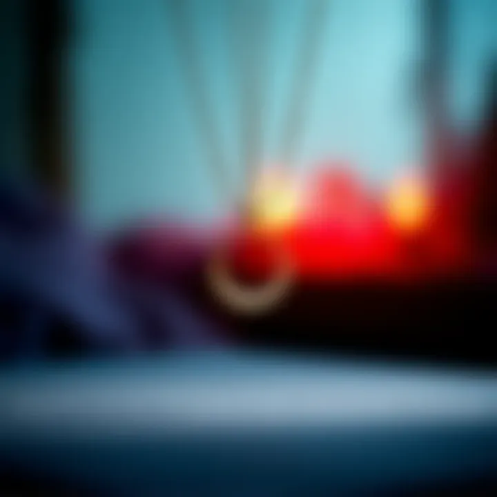 Waxing Moon Necklace on Display A beautiful waxing moon necklace showcasing a crescent moon design, set against a soft background.