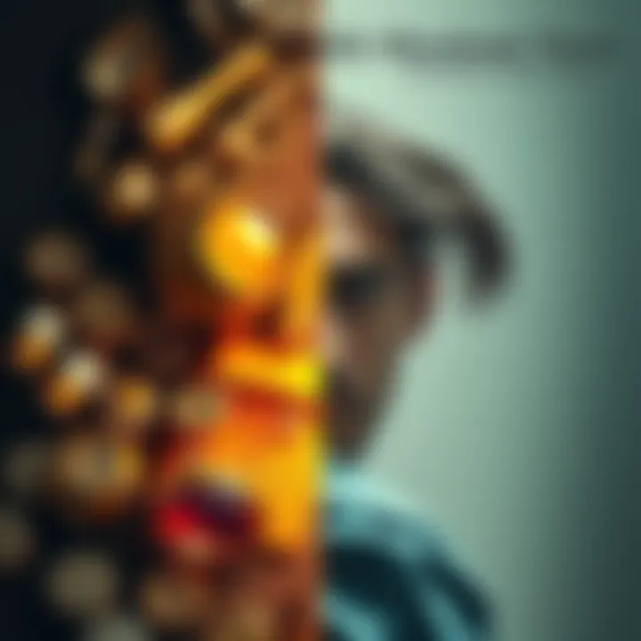 A visual representation of the contrast between abundance and scarcity. A split image showing luxurious items on one side and a person looking pensive on the other.