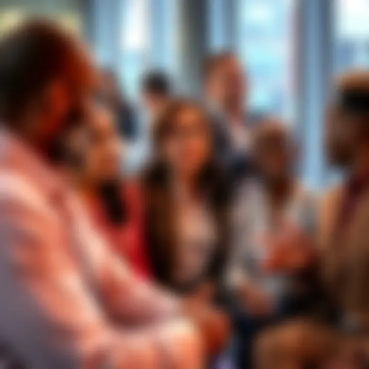 A diverse group of people engaging in a conversation about wealthy donors and their influence on society.