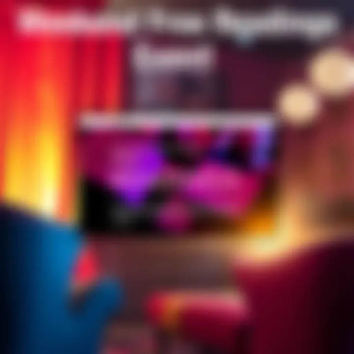 A vibrant graphic showcasing a comment section with a movie theme, inviting people to share their favorite films for free readings.