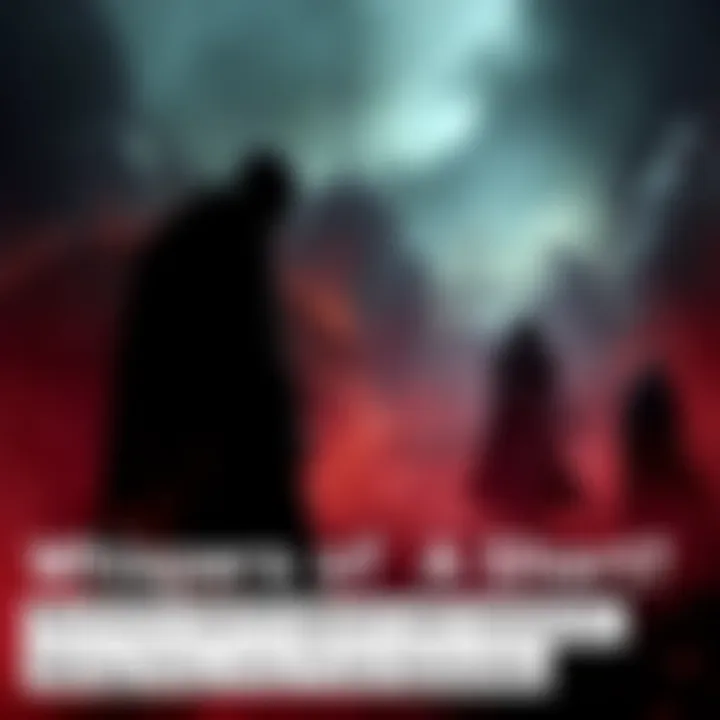 A dramatic scene hinting at the show's uncertain future, with shadowy figures suggesting intrigue and speculation.