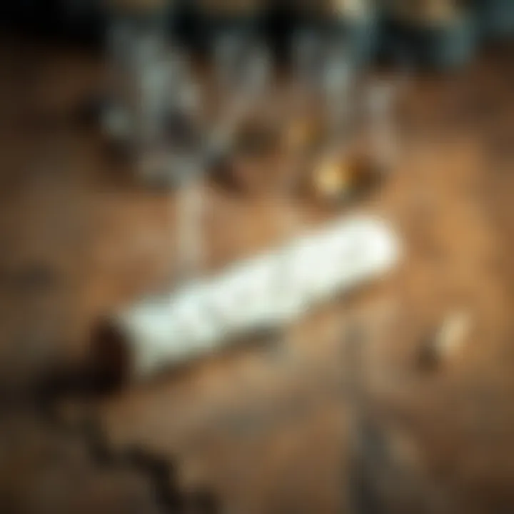 A white sage incense stick placed on a rustic wooden table, symbolizing its cultural significance and the need for respectful handling.