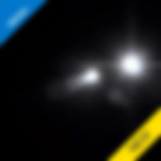 A ring camera captures a faint white shadow in the dark, followed by a bright flash of light.