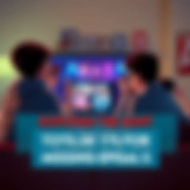 A group of fans discussing together with a TV in the background, showcasing excitement about a missing episode