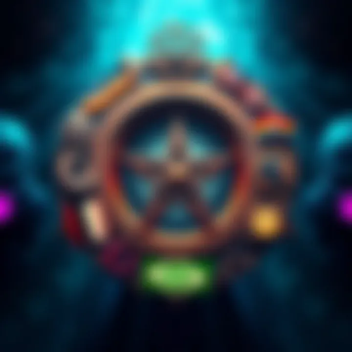 Political Spectrum of Wicca An illustration showing various symbols representing different political ideologies surrounding a Wiccan symbol.