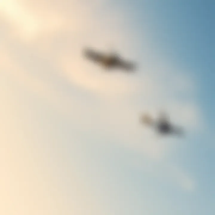 A clear sky scene showing Wiggle UAP alongside a satellite and an airplane, all taken with the same camera gear for comparison.