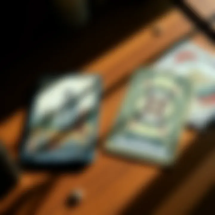 A side-by-side view of Wild Unknown Tarot cards and Wild Unknown Archetypes cards on a wooden table, with natural light illuminating the details