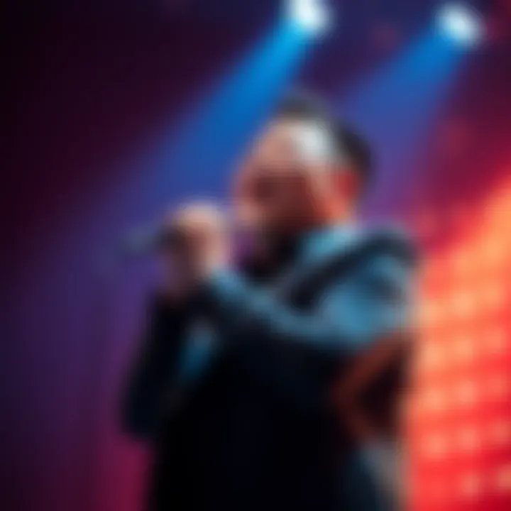 William Hung singing passionately during his American Idol audition