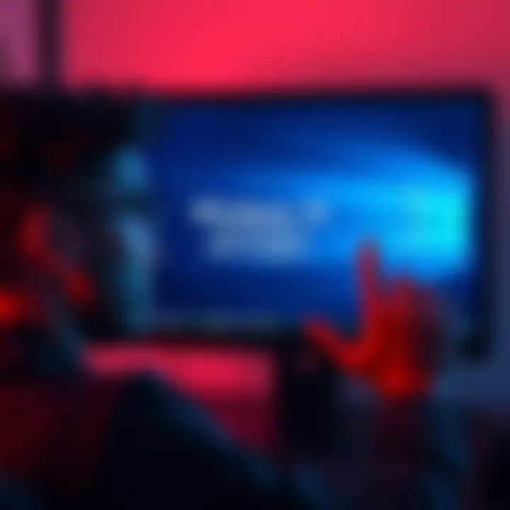 A person looking at a computer screen showing a Windows 10 warning about end of support, with a concerned expression.