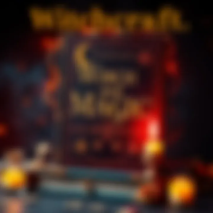 A mystical book cover featuring enchanting symbols of witchcraft and magic