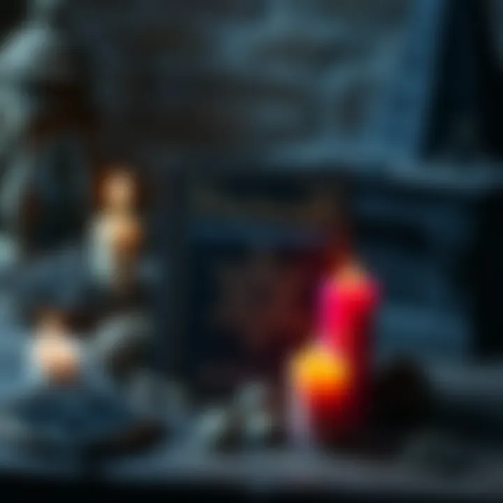 Cover of a witchcraft book featuring candles, herbs, and a mystical symbol