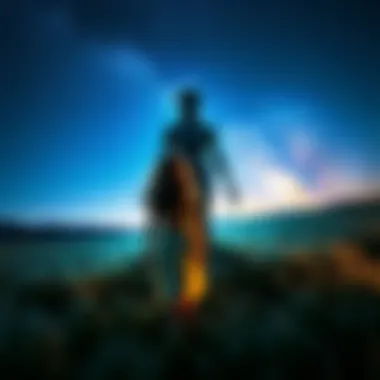 Woman Claims to See Alien Shapeshifter A woman stands in a field, looking astonished as a figure next to her changes shape, surrounded by a starry sky.