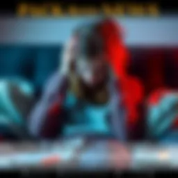 A woman sitting on a couch looking cold and tired, holding her head in her hands, showing signs of discomfort and fatigue