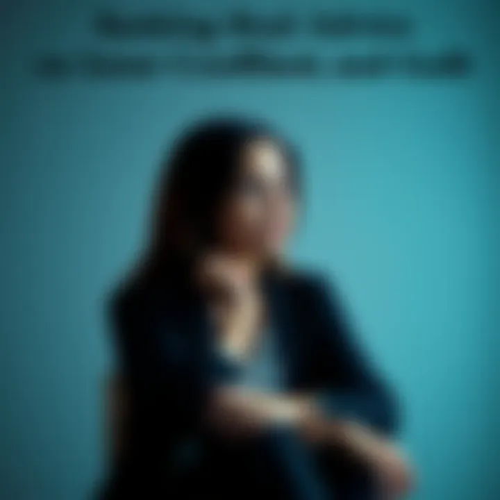 A woman sitting alone, looking contemplative with a pensive expression, reflecting her inner conflict and feelings of guilt about her family.