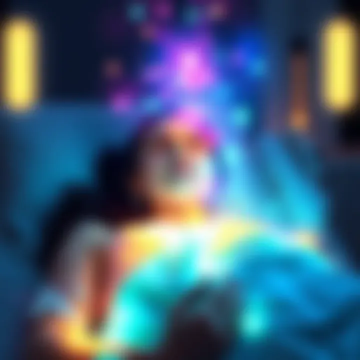 Woman in Coma Experiences Alternate Life Clรฉlia dreaming of a vibrant alternate life while in a hospital bed, surrounded by a soft glow symbolizing her vivid experiences.