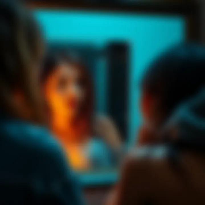A woman gazes at her reflection in the mirror, noticing an unusual mole on her neck that seems to vanish