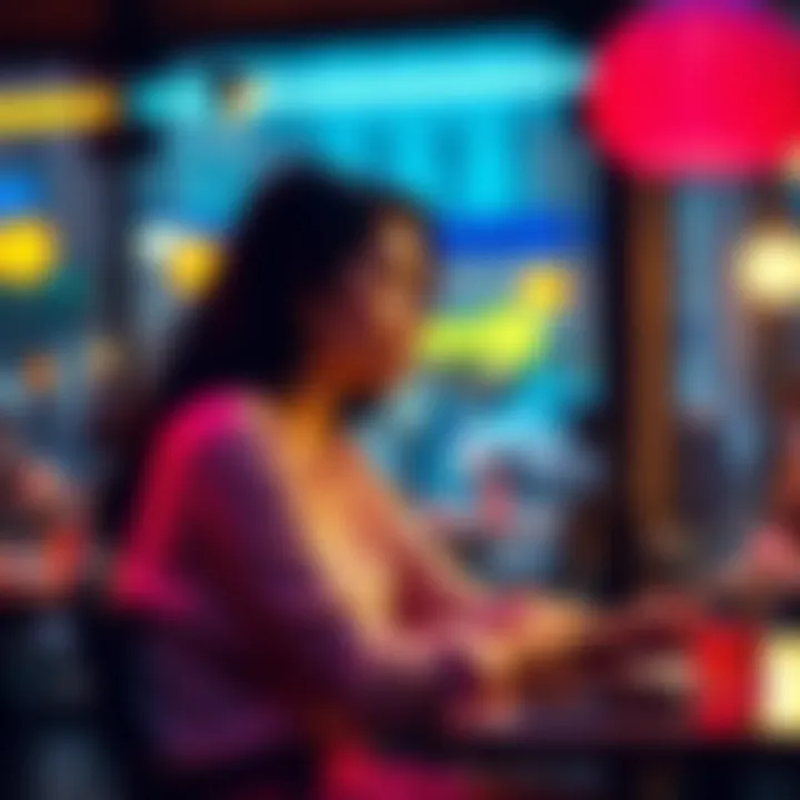 A 31-year-old woman looking thoughtful while sitting at a cafe, pondering her romantic future.