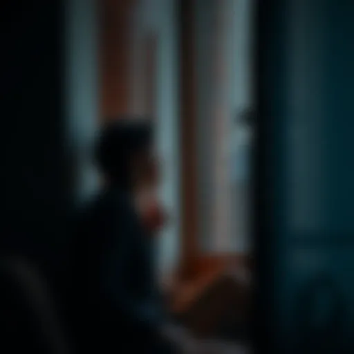 A 40-year-old woman looks thoughtfully out a window, reflecting on her feelings of loneliness and desire for connection.