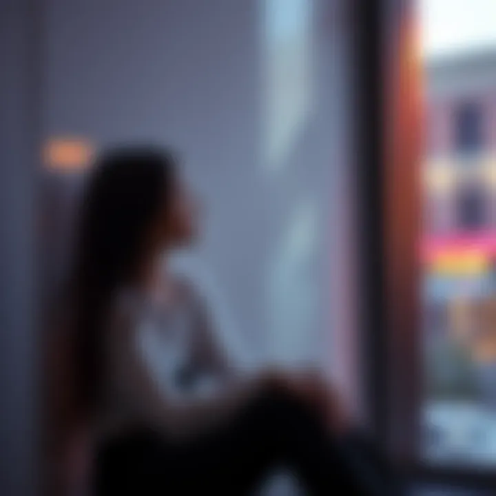 A woman sitting alone, reflecting on her feelings about relationships with toxic men.