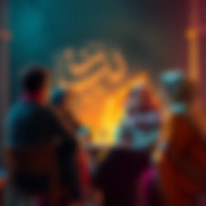 Women Sharing Stories About Mars Darakara A group of women gathering and discussing their experiences with Mars Darakara and marital life