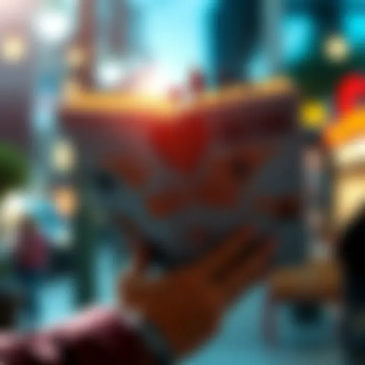 Words and Culture A person holding a book with various words and symbols related to culture, reflecting hidden meanings in language.