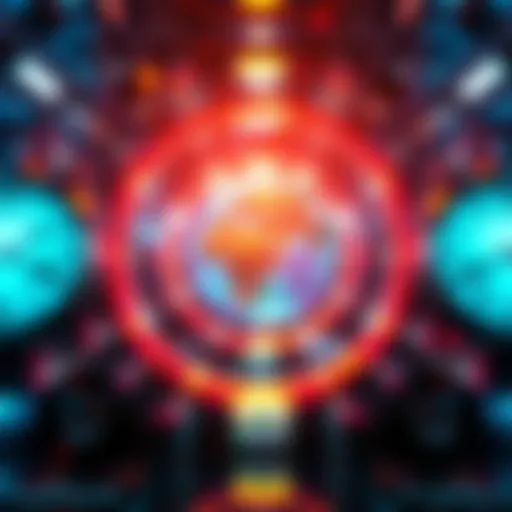 An abstract representation of time and reality shifting, with blurred clocks and a globe, symbolizing changes in perception during global chaos.