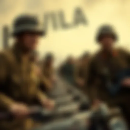 A World War II photo showing soldiers with a strange detail that looks out of place, sparking time travel claims among people.