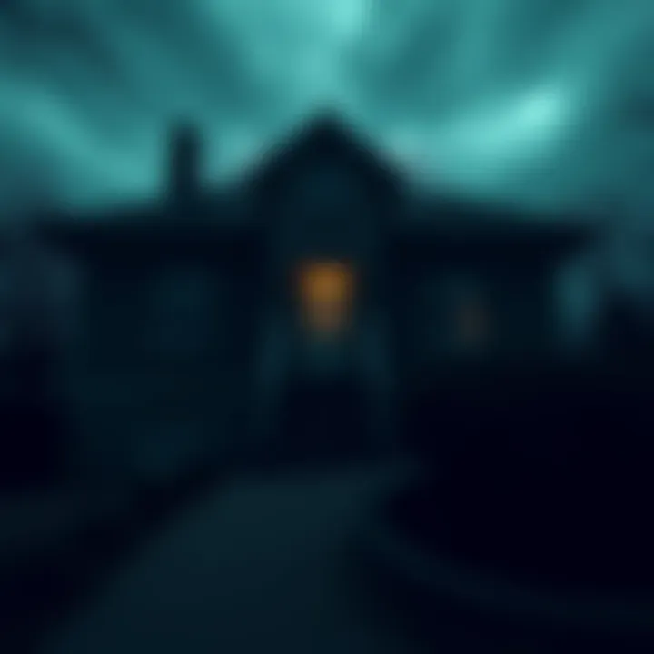 A darkened house in Nantes with a mysterious aura, hinting at a hidden story of a family's tragedy and a man's disappearance.