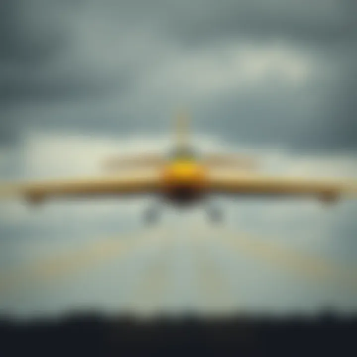 Yellow Jet Over Naperville A yellow jet flying east over Naperville, Illinois, captured with a GoPro attached to binoculars.