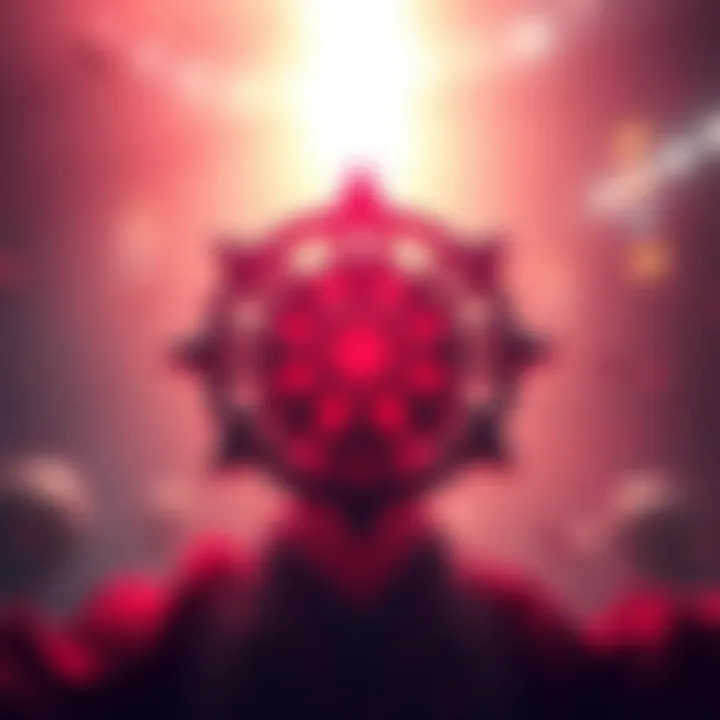 A vibrant Yod symbol displayed in a contemporary art style, representing its relevance in today's culture.