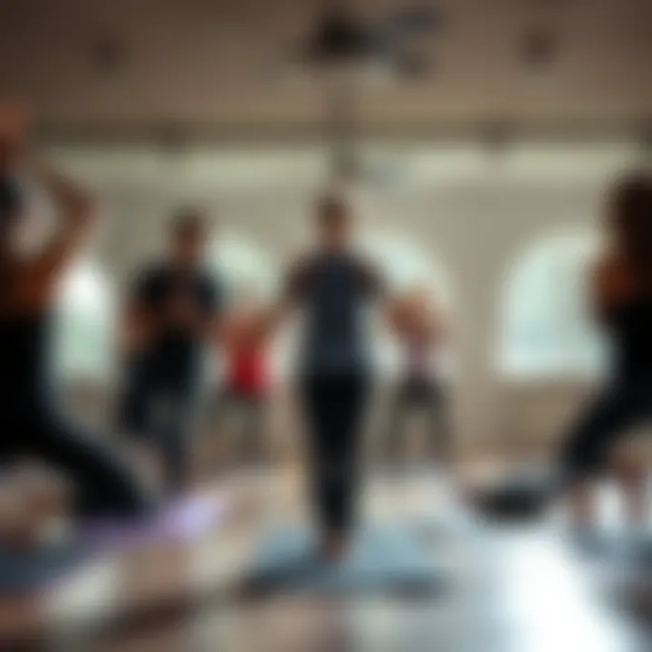 A yoga instructor watches as two students push themselves too hard in a vinyasa class, creating chaos when a new student falls during practice.