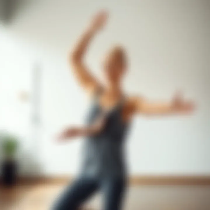 A yoga instructor confidently mirroring poses, showcasing clarity in left and right movements.