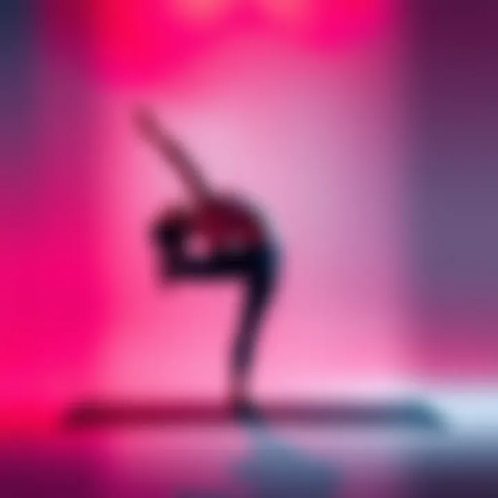 A person practicing a yoga pose while focusing on engaging specific muscles, demonstrating body awareness and subtle cues.